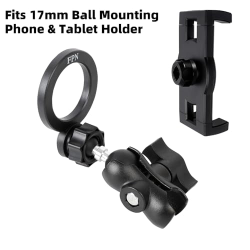 1" to 17mm Ball Adapter with 2.36" Short Double Socket Arm, Compatible with RAM B Size Mounts, Suitable for Garmin GPS Mount and 17mm Swivel Ball Mounting Phone Holders - style: 1" to 17mm Ball Adapter with 2.36" Arm