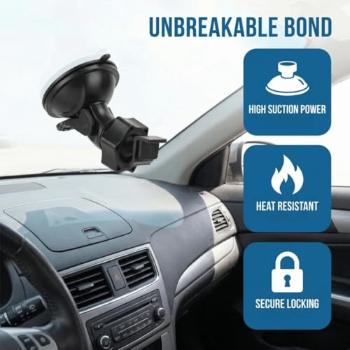 4 Pack Universal Car Dash Cam Mount - Vacuum Suction Cup Holder with 4 Interchangeable Heads for GPS Navigation and Dashboard Recorder(F Heads) - style: F Heads