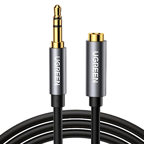 UGREEN Headphone Extension Cable 3.5mm Aux 3 Pole TRS Extender Cord 3.3FT - size: 3.3FT