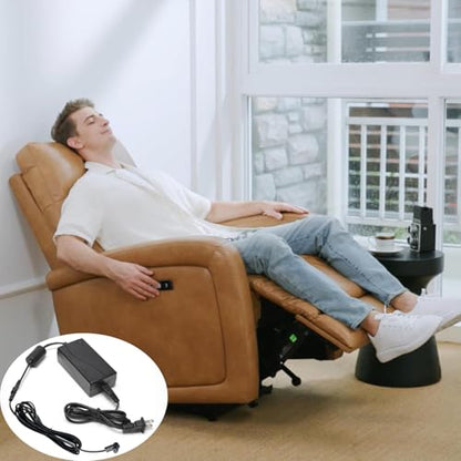 Universal Power Cord for Recliner Chair - 2-Pin Recliner Power Supply with L Shape Extension Cable Cord for Lift Chair, Recliner Sofa, Recliner Couch, Compatible with Most Makes & Models...