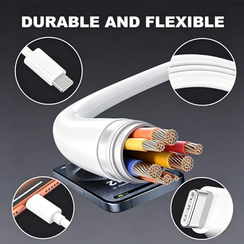 3ft USB C to USB C Cable for iPhone 17 16 15, 2Pack 60W Fast Charging Cord - size: 3FT, style: USBC to USBC