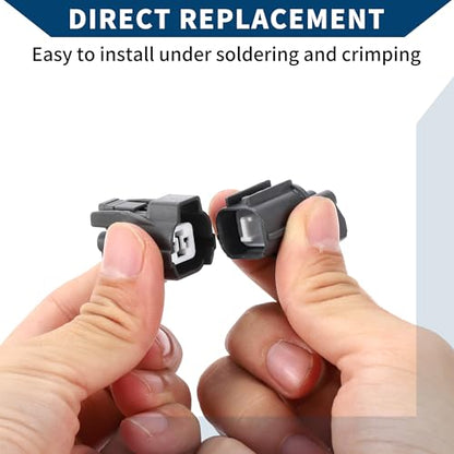 Cable Horn Rear Door Lock Motor Connector Plug for Honda/Inner Male Female Wire Terminal Connector/Waterproof Plastic 2mm Series / 1 Set Gray 2 Pin