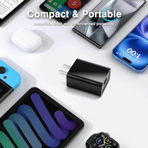 3Pack USB Camera Charger 5V 2A 10W AC Power Adapter for Wyze Cam V1 V2 V3 V4 Pan, Google Nest Cam, Blink 4/3/Mini/XT2, Ring Spotlight/Stick Cam, Arlo Pro Outdoor Charging Block Plug & More Solar panel - color: Black