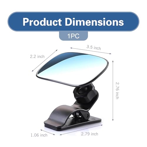 Car Interior Rearview Baby Mirror, Wide Angle HD Convex Car Mirror for Baby, 360° Rotation Adjustable Clip-on Auto Seat Mirrors, Universal Auto Seat Child Rearview, Kid Cars Accessory