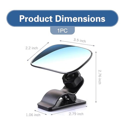 Car Interior Rearview Baby Mirror, Wide Angle HD Convex Car Mirror for Baby, 360° Rotation Adjustable Clip-on Auto Seat Mirrors, Universal Auto Seat Child Rearview, Kid Cars Accessory