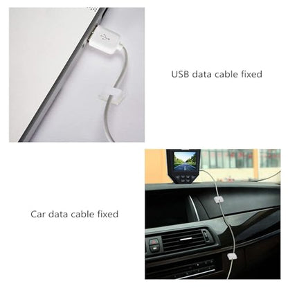 80Pcs Led Strip Light Clip White Self Adhesive Mounts for 10mm Light Strip - color: White, size: 10 mm