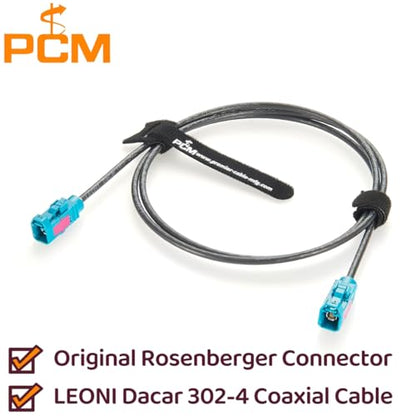 Original Rosenberger 59Z113-000-Z FAKRA Z Female to Female RF Coaxial Cable 50 Ohm Vehicle Car GPS Antenna Extension Cable for ADAS, FPD-Link GMSL2 Camera, Satellite Radio, Infotainment (10M/32.8FT) - size: 10M/32.8FT