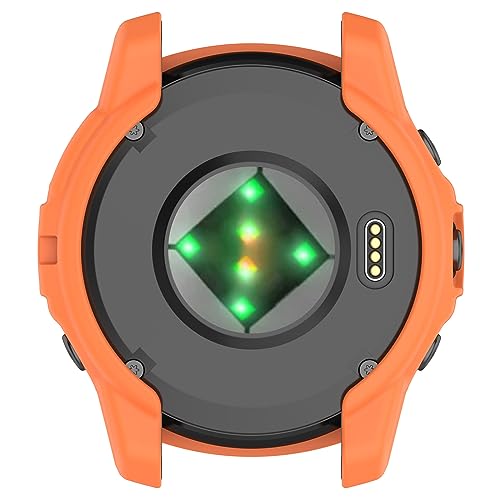 Case Compatible with Garmin epix Pro (Gen 2) 47mm,TPU Screen Cover Anti-Scratch Bumper Frame Replacement Protective Case for Epix Pro 47mm (Orange) - color: Orange