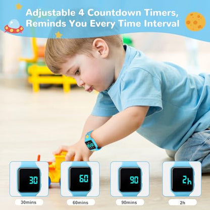 BEN NEVIS Potty Training Watch, Digital Toddler Watch with Countdown/Music/Alarm Clocks/Vibration Reminder and Waterproof, Remind Toddler to Go to The Toilet - color: 20-Blue-Space