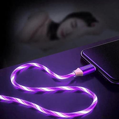 IHAO USB C to C Charger Cable PD Fast Charge and High Speed Sync Visible LED Current Flowing Compatible with All USBC Device-39Inches Purple - color: USB C TO C Purple