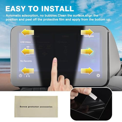 Karltys Upgrade 2 Pack 2021~2025 2026 GMC Yukon Denali/Chevy Tahoe/Suburban Screen Protector Accessories 12.6-Inch [No Glare & Fingerprint] for Rear Seat Media Display Protector Tempered Glass - size: 2021-2025 2026 GMC Yukon/Chevy Tahoe/Suburban