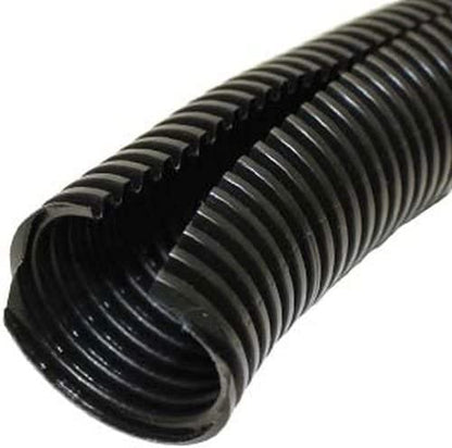 20 Feet 5/8" 16mm Split Wire Loom Conduit Polyethylene Tubing Black Color Sleeve Tube - color: 5/8" (16mm), size: 20 Ft
