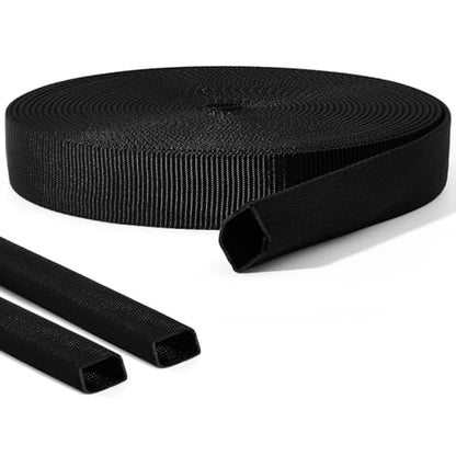 Hanaive 26 Ft Nylon Hydraulic Hose Protector Sleeve Cover,3/4 Inch Id - size: 3/4 Inch ID