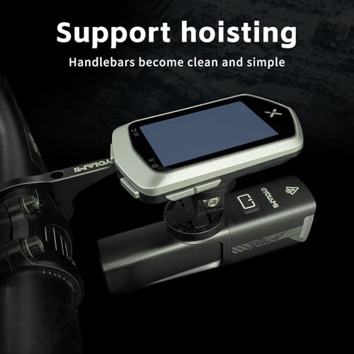 S5 Out Front Mount Aluminum Compatible with Garmin Edge Bike Computer, XOSS, iGPSPORT, Left Right Double-Edged Cycling Handlebar 1.25''/ 31.8mm - style: S5-Aluminum