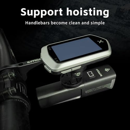 S5 Out Front Mount Aluminum Compatible with Garmin Edge Bike Computer, XOSS, iGPSPORT, Left Right Double-Edged Cycling Handlebar 1.25''/ 31.8mm - style: S5-Aluminum