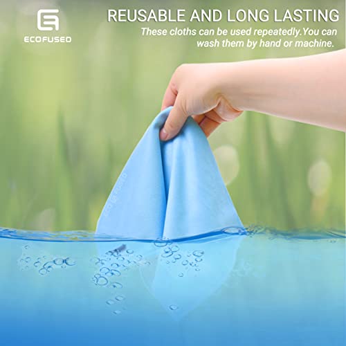 Microfiber Cleaning Cloths - 10 Pack - 6.6 x 6.2" - Double-sided Cleaning Cloths - Microfiber and Suede Cloth for Smartphones, LCD TV, Tablets, Laptop Screens, Camera Lenses and Other Surfaces - color: 10 Pack - 6.6 X 6.2" (Blue)