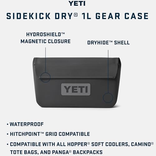 YETI Sidekick Dry 1L Gear Case, Black - color: Black, size: Sidekick 1L