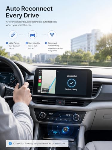 Wireless CarPlay Adapter & Android Auto Adapter, Low-Profile - color: Gunmetal Gray