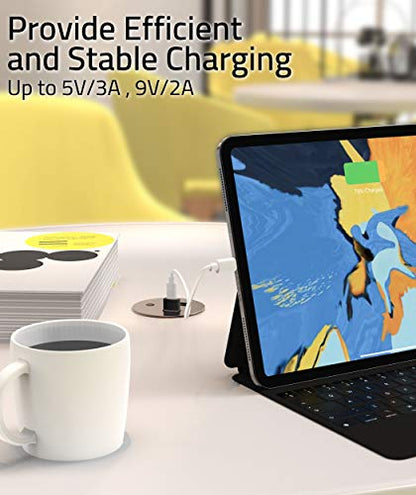 Syntech USB C to USB Adapter 3-Pack, Female to Male Converter, Aluminum - color: Black