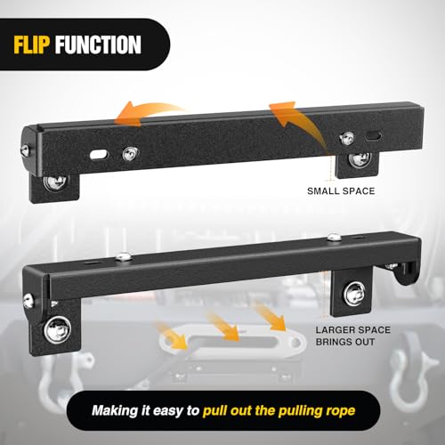 Nilight Universal Flip-Up Plate Frame for 10" Hawse Fairlead Mount - color: For 10" Hawse Fairlead