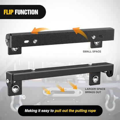 Nilight Universal Flip-Up Plate Frame for 10" Hawse Fairlead Mount - color: For 10" Hawse Fairlead