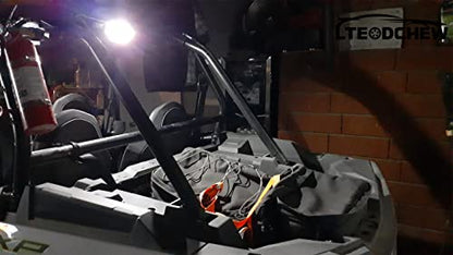 UTV Interior Dome Light with Switch, Universal Roll Bar Mount LED Light - color: White