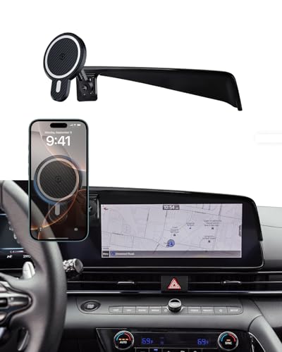 PZK Car Phone Holder for Hyundai Elantra 2021-2026 8-Inch/10.25-Inch Screen - color: Magsafe+ Wireless Charger, size: Extension Rod