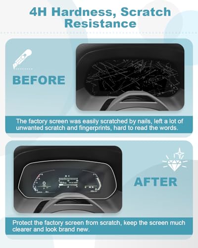 CDEFG 2Pcs for 2026 Mazda CX-5 CX5 Screen Protector, for 2026 Mazda CX-5 CX5 CX 5 (S/Select/Preferred/Premium/Premium Plus) Accessories 10.25" Instrument Dash Screen Cover