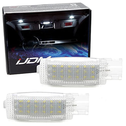 iJDMTOY LED Sun Visor Vanity Mirror Lights For VW Golf/Jetta/Passat/CC - style: Xenon White