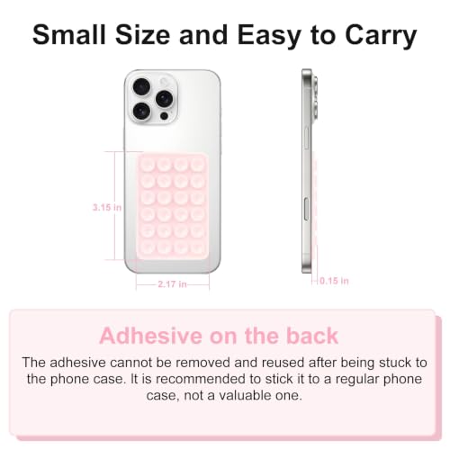 Giumel 2PCS Silicone Suction Phone Case Mount,Non Slip Suction Cup, Hands-Free Phone Accessories Holder for Selfies and Videos,Silicone Adhesive Stand Sticky for Cell Phone Bright Red - color: Bright Red