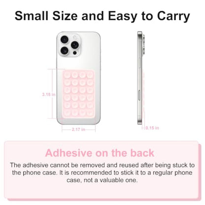 Giumel 2PCS Silicone Suction Phone Case Mount,Non Slip Suction Cup, Hands-Free Phone Accessories Holder for Selfies and Videos,Silicone Adhesive Stand Sticky for Cell Phone White - color: White