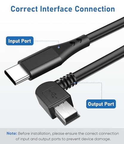 Dash Cam Charger Cable,15Ft 18AWG USB C to Mini USB for Garmin Nuvi, GPS - size: Mini USB, style: 15Ft