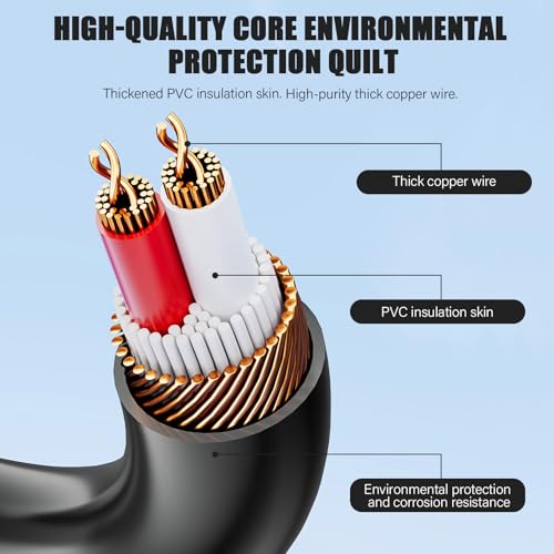 10-Pack 60ft DC Power Extension Cable,5.5mm x 2.1mm Extension Cord,12V DC Male to Female Power Cord for CCTV Security Camera,Power Supply,IP,Router,LED Strip - size: 60ft