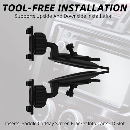 CD Slot Mount for Carplay Screen 17mm Ball for Garmin GPS/Phones