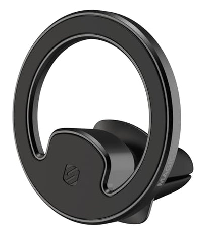 Scosche MagicMount MEMSVBK Elite2 Black Magnetic Phone Mount for MagSafe Mobile Devices, Car Vent Stand, 360° Adjustable Head, Cell Phone Holder Compatible with iPhone 17/16/15/14/13/12 & MagSafe Case - color: Black, style: MagSafe Vent