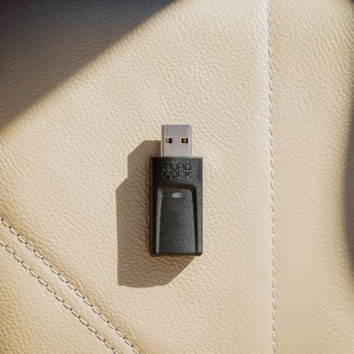 Quad Lock Wireless Car Adapter for Apple CarPlay & Android Auto - Plug & Play USB for Cars with Wired CarPlay/Android Auto