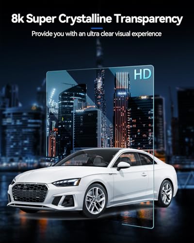 Tempered Glass Screen Protector for Audi A4 (2020-2024)/ A5 (2020-2024)/ Q5 (2021-2023) Accessories Navigation Anti-Glare, Bubble-Free Installation, HD Clarity, Touchscreen Cover 10.1'' - size: for Audi A4/A5/Q5 10.1''