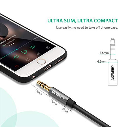 UGREEN Headphone Extension Cable 3.5mm Aux 3 Pole TRS Extender Cord 6.6FT - size: 6.6FT