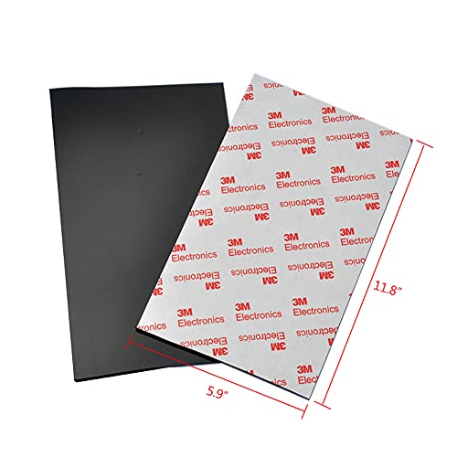 2 pcs Anti-Slip Pads Silicone Rubber Plastic Pads 150x300mm 3M Self-Stick Adhesive Non Slip Mats for Furniture Fixator Protector Mat (6x12inch)