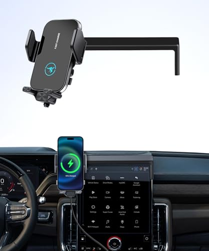 Wireless Charger Car Phone Holder for GMC Yukon/XL 2025 2026 16.8" Screen