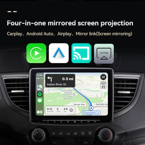 Luka 4 in 1 Wireless CarPlay Adapter, Screen mirroring Adapter for iPhone＆Android