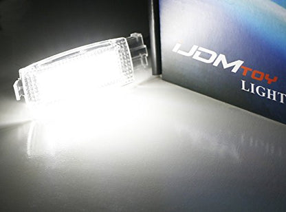 iJDMTOY LED Sun Visor Vanity Mirror Lights For VW Golf/Jetta/Passat/CC - style: Xenon White
