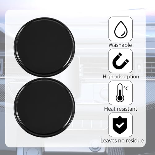 8 Pcs Sticky Gel Pads Reusable Silicone Non Slip Gel Pads Multi Function Removable Dashboard Mat Non Slip Sticky Mat for Car Dashboard Phone, Glass, Mirrors, Keys (White and Black)