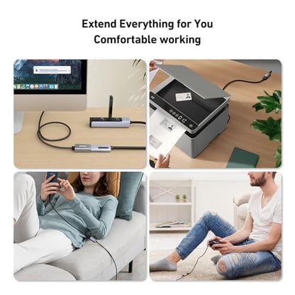 BENFEI USB 3.0 Extension Cable 3.3 Feet, Nylon Braided Compatible with Webcam, Camera, Phone, USB hub, Mouse, Keyboard, Printer, Hard Drive, Headset - size: 3.3 Feet