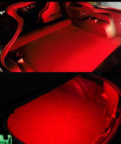 iJDMTOY Super Bright 2W High Power Brilliant Red Full LED Trunk Cargo Area Light Assembly Compatible With Lexus, Compatible With Toyota, Powered by 20-SMD LED Diodes - style: Red