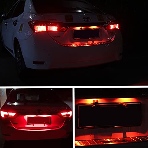 Red LED License Plate Light, 12V-24V Waterproof Lamp Taillight, 4PCS - color: Red, size: 4pcs LED license plate light