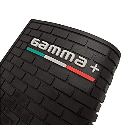 GAMMA+ Professional Barber Appliance Magnetic Mat and Station Organizer, Anti-Slip, Durable Hair Styling Tools - color: Black Rubber Barber Mat