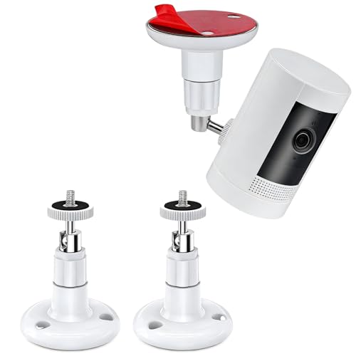 2 Pack Adjustable Wall Mount for Ring Stick Up Cam & Ring Outdoor Cam Plus - color: White