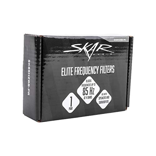 Skar Audio SK85HZBB-PR Elite Frequency Filters - Eliminates Frequencies 0-85 Hz at 4 Ohms - Pair - size: 0-85 Hz at 4 Ohms