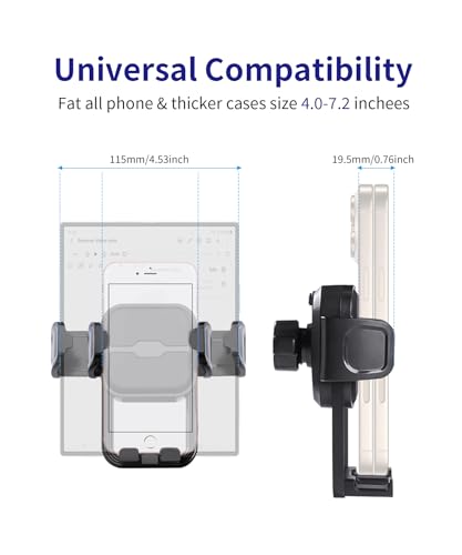 Auto Clamp Car Phone Holder for Toyota Sequoia 2023-2026, Tundra 2022-2026 - size: 【Leather Dashboard】For 2022-2026 Tundra / Sequoia